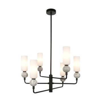 Italux Santos PND-95331-6-BK Plafonlámpa 6x40W/G9 IP20