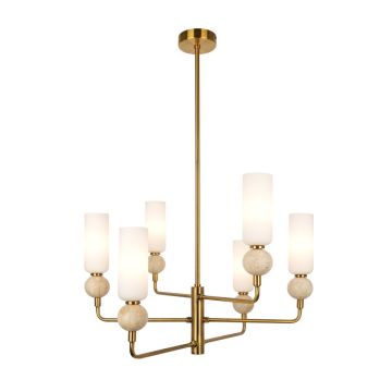 Italux Santos PND-95331-6-BRSS Plafonlámpa 6x40W/G9 IP20