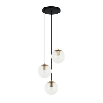 Italux Sarpo PND-58867-3S-BK-BRO Függőlámpa 3x40W/E27 IP20