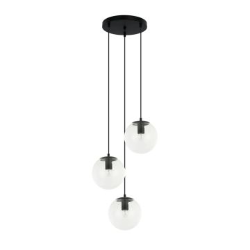 Italux Sarpo PND-58867-3S-BK Függőlámpa 3x40W/E27 IP20
