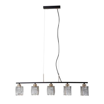 Italux Simona PND-40814-5-BK-HBR Függőlámpa 5x40W/E14 IP20