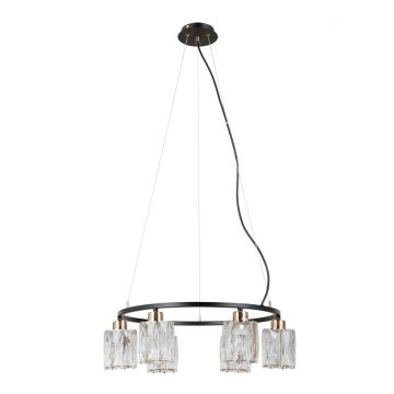 Italux Simona PND-40814-6-BK-HBR Függőlámpa 6x40W/E14 IP20