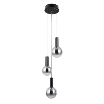Italux Strela PND-34378-3S-BK Függőlámpa 3x15W/LED 3000K 1188lm IP20