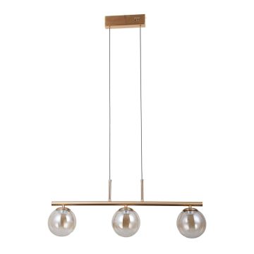 Italux Velada PND-34381-3-HBR Függőlámpa 3x15W/LED 3000K 610lm IP20