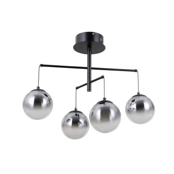 Italux Velada PND-34381-4-BK Függőlámpa 4x20W/LED 3000K 1810lm IP20