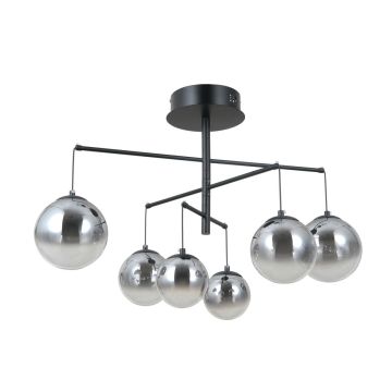 Italux Velada PND-34381-6-BK Függőlámpa 6x30W/LED 3000K 2010lm IP20