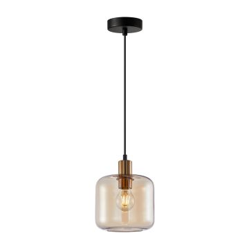 Italux Zona PND-29257A-1-BRO-AMB Függőlámpa 1x40W/E27 IP20