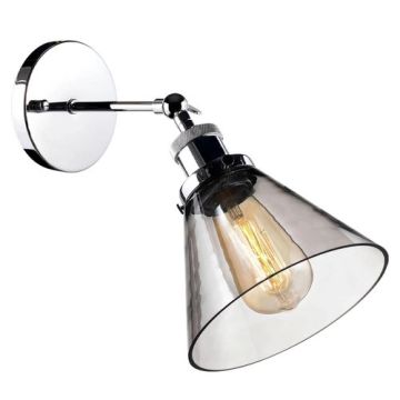 Altavola Design NEW YORK LOFT LA034/W_smoky_chrom Fali lámpa 1x40W/E27 IP20