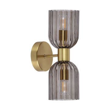 Light Prestige Piega LP-939/2W smoked Fali lámpa 2x10W/E14 IP20
