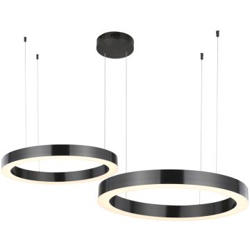 Step Into Design CIRCLE 2in1 ST-8848-40+60 black Függőlámpa 2x53W/LED 3000K 5035lm IP20
