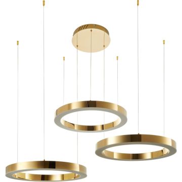 Step Into Design CIRCLE 3in1 DN924-60+60+60 gold Függőlámpa 3x80W/LED 3000K 9000lm IP20