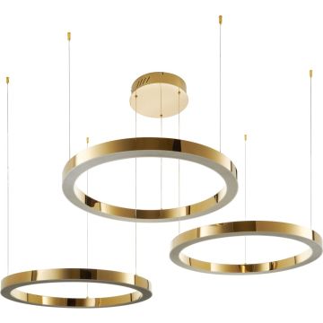 Step Into Design CIRCLE 3in1 DN924-80+80+80 gold Függőlámpa 3x112W/LED 3000K 10640lm IP20