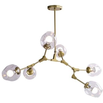Step Into Design MODERN ORCHID ST-1232-6 GOLD transparent Plafonlámpa 6x60W/E27 IP20