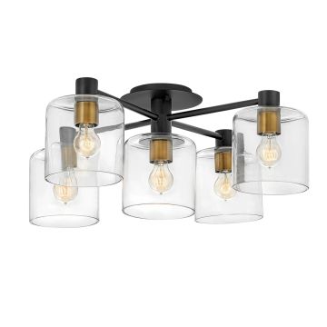 Quintiesse AXEL QN-AXEL5-BK Plafonlámpa 5x60W/E27