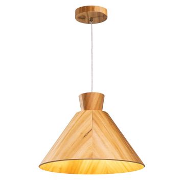 Quintiesse Conical QN-CONICAL-P-M-TEAK Függőlámpa 1x40W/E27 IP20