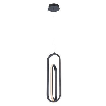 Quintiesse Demark QN-DEMARK-1P-BK Függőlámpa 1x28W/LED 3000K 1000lm IP20