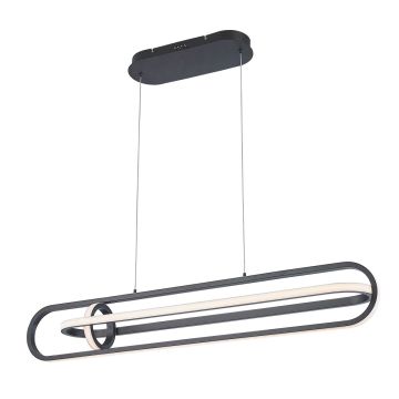 Quintiesse Demark QN-DEMARK-LP-BK Függőlámpa 1x58W/LED 3000K 2900lm IP20
