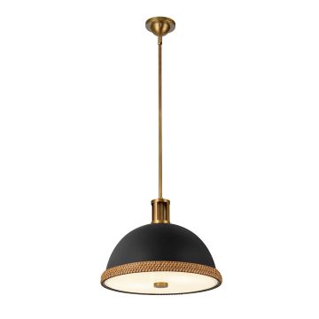 Quintiesse Doral QN-DORAL-P-M-BK Függőlámpa 2x60W/E27 IP20