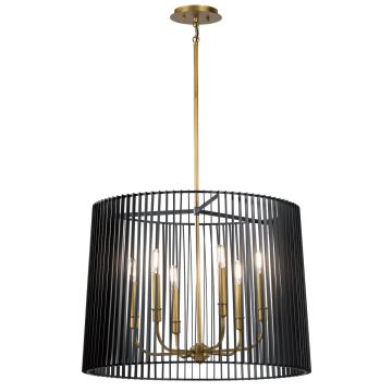 Quintiesse LINARA QN-LINARA-6P-BK Csillár 6x60W/E14