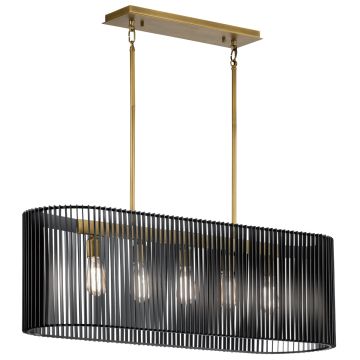 Quintiesse LINARA QN-LINARA-ISLE-BK Függőlámpa 5x60W/E27