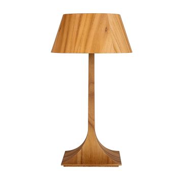 Quintiesse Nostalgia QN-NOSTALGIA-TL-M-TEAK Asztali lámpa 1x40W/E27 IP20