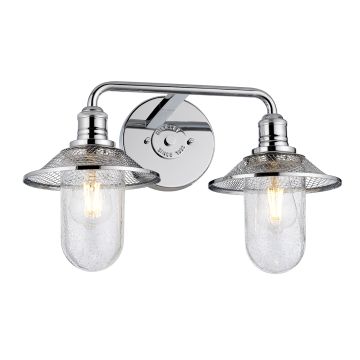 Quintiesse RIGBY QN-RIGBY2-BATH-PC Fali lámpa 2x40W/E27 IP44