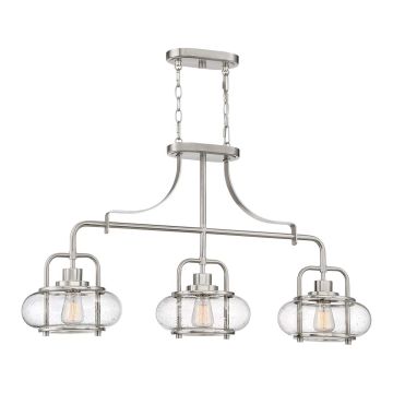 Elstead Lighting QUOIZLE QZ-TRILOGY-ISLE-BN Csillár 3x60W/E27