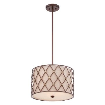 Quoizel BROWN LATTICE QZ-BROWN-LATTICE-P-M Függőlámpa 3x60W/E27