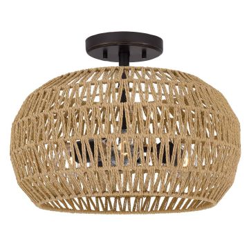 Quoizel Casablanca QZ-CASABLANCA-3SF-PBZ Plafonlámpa 3x60W/E27 IP20
