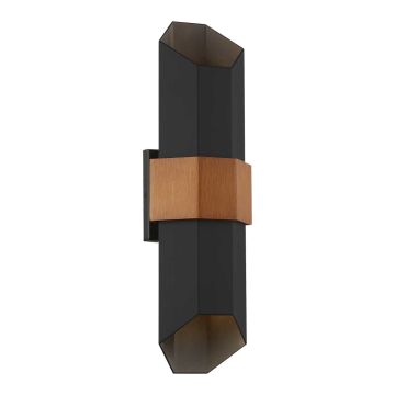Quoizel Chasm QZ-CHASM-L-BKW Fali lámpa 2x9.5W /LED IP44