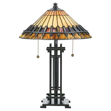 Quoizel CHASTAIN QZ-CHASTAIN-TL Asztali lámpa 2x60W/E27