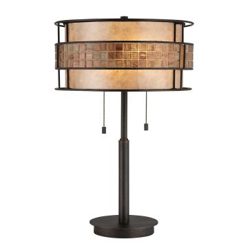 Quoizel LAGUNA QZ-LAGUNA-TL Asztali lámpa 2x60W/E27