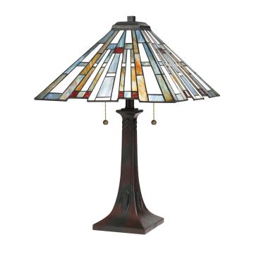 Quoizel Maybeck QZ-MAYBECK-TL Asztali lámpa 2x60W/E27