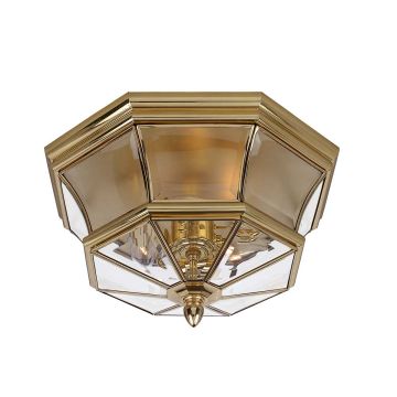 Quoizel NEWBURY QZ-NEWBURY-F-PB Süllyesztett mennyezeti lámpa 3x40W/E14 IP44