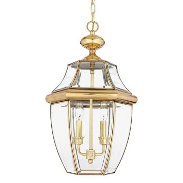 Quoizel NEWBURY QZ-NEWBURY8-L-PB Függőlámpa 2x60W/E14 IP23