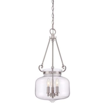 Quoizel STEWART QZ-STEWART-BN Függőlámpa 3x60W/E14