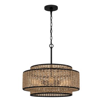 Quoizel Teton QZ-TETON-5P-MBK Függőlámpa 5x60W/E27 IP20