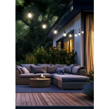 Trio CHAIN R74771132 Girland 10x1w/e27 3000k 80lm ip44