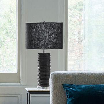 Elstead Lighting RIPPLE RIPPLE-TL-BLK Asztali lámpa 1x60W/E27