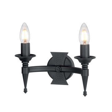 Elstead Lighting SAXON SAX2-BLK Fali lámpa 2x60W/E14