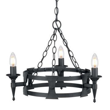 Elstead Lighting SAXON SAX3-BLK Csillár 3x60W/E14