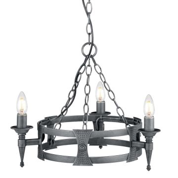 Elstead Lighting SAXON SAX3-BLK-SIL Csillár 3x60W/E14