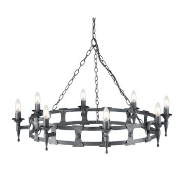 Elstead Lighting SAXON SAX8-BLK-SIL Csillár 8x60W/E14