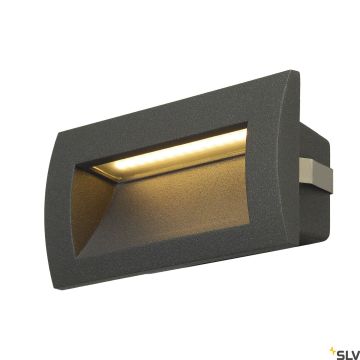 SLV DOWNUNDER 233625 Beépíthető lépcsőházi lámpa 1x4W/LED 3000K 85LM IP55