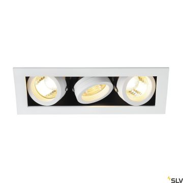 SLV KADUX 115531 Beépíthető spotlámpa 3x50W/GU10 IP20