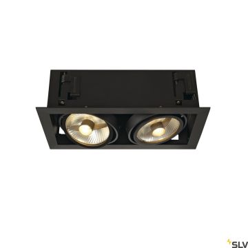 SLV KADUX 115550 Beépíthető spotlámpa 2x75W/GU10/ES111 IP20