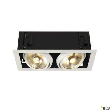 SLV KADUX 115551 Beépíthető spotlámpa 2x75W/GU10/ES111 IP20