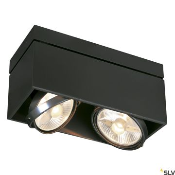SLV KARDAMOD 117110 Felületi spotlámpa 2x75W/GU10/ES111 IP20