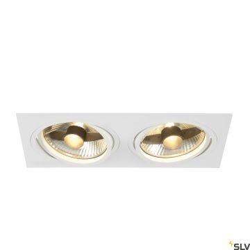 SLV NEW TRIA 113841 Beépíthető spotlámpa 2x75W/GU10/ES111 IP20