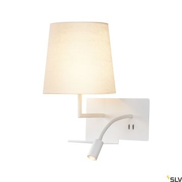 SLV SOMNILA 1003459 Fali lámpa 1x40W/LED 3000K 120LM